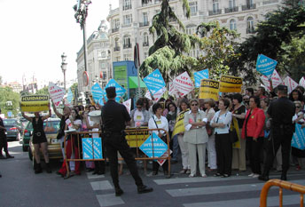 manifestación frente al congreso